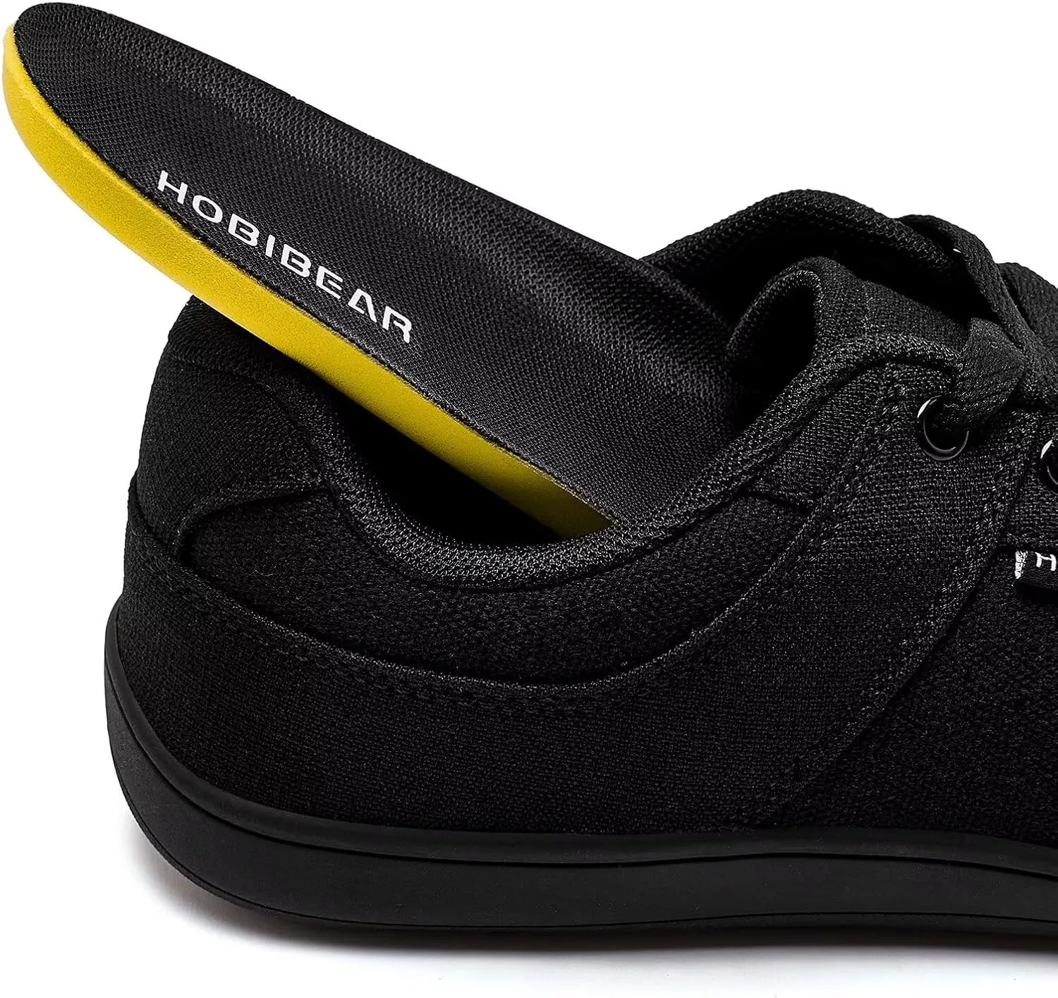 HOBIBEAR Unisex Canvas Shoes Men's Wide Barefoot Shoes Women's Fashion Sneakers Classic Casual Shoes Zero Drop Sole