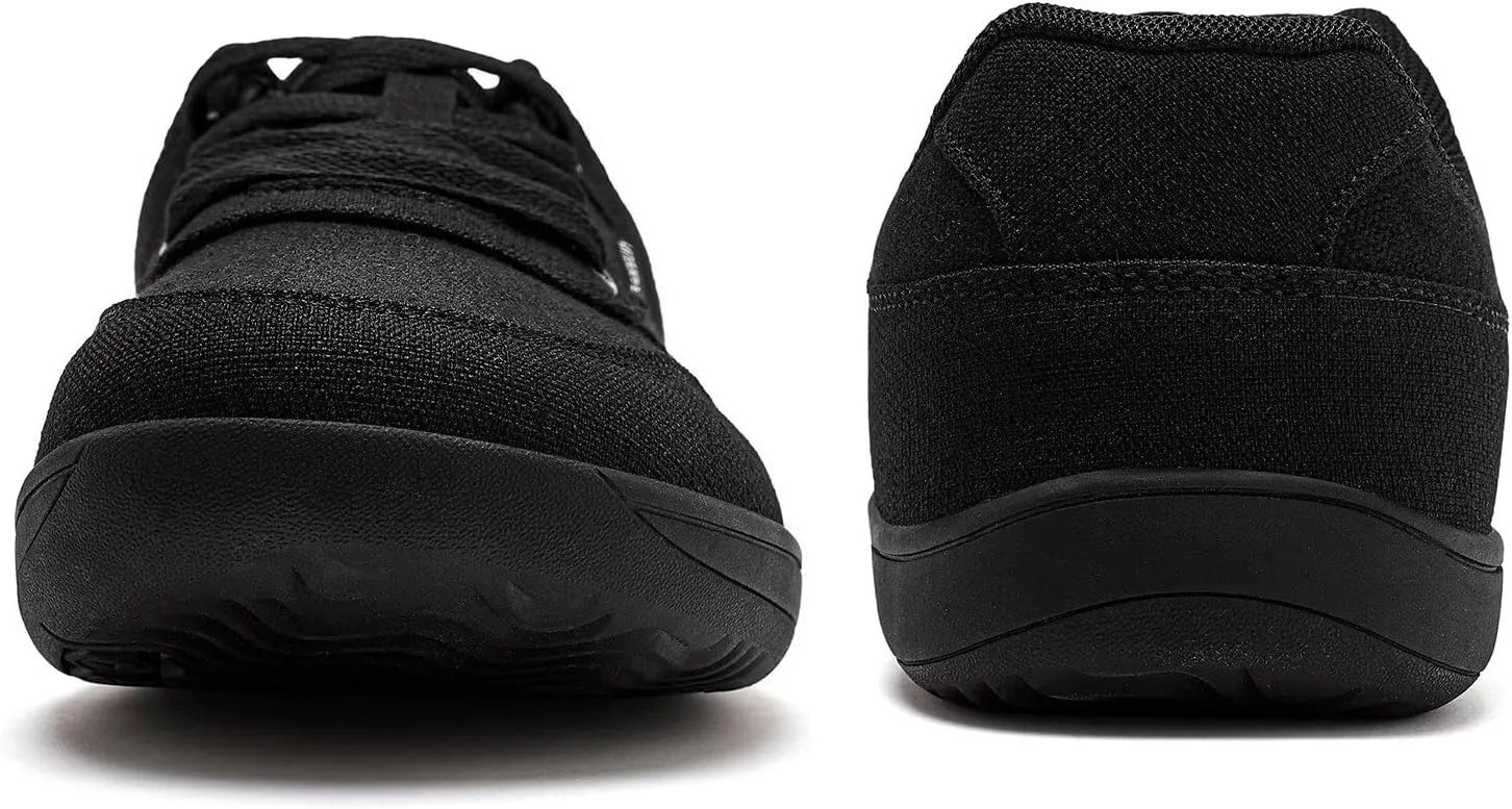 HOBIBEAR Unisex Canvas Shoes Men's Wide Barefoot Shoes Women's Fashion Sneakers Classic Casual Shoes Zero Drop Sole