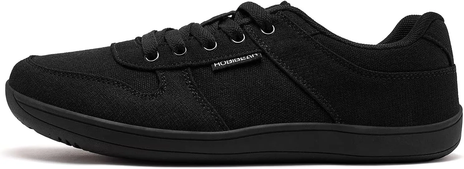 HOBIBEAR Unisex Canvas Shoes Men's Wide Barefoot Shoes Women's Fashion Sneakers Classic Casual Shoes Zero Drop Sole