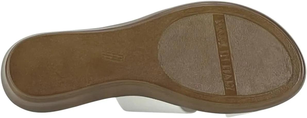 ITALIAN Shoemakers Women's Sofy Wedge Sandal, Comfort Casual Open Toe – Made in Italy, 1.5" Heel