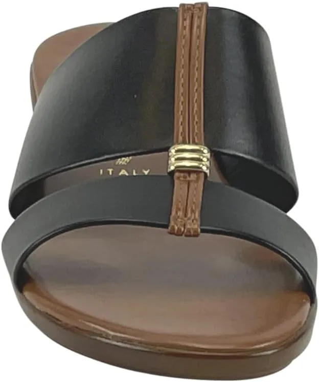 ITALIAN Shoemakers Women's Sofy Wedge Sandal, Comfort Casual Open Toe – Made in Italy, 1.5" Heel