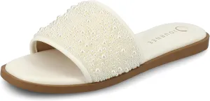 Journee Collection Women's Precly-bsh-095 Flat Sandal
