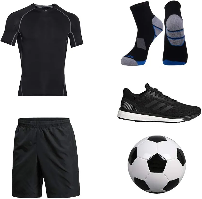 JOYNÉE Men's 6 Pack Athletic Performance Cushion Ankle Running Quarter Socks
