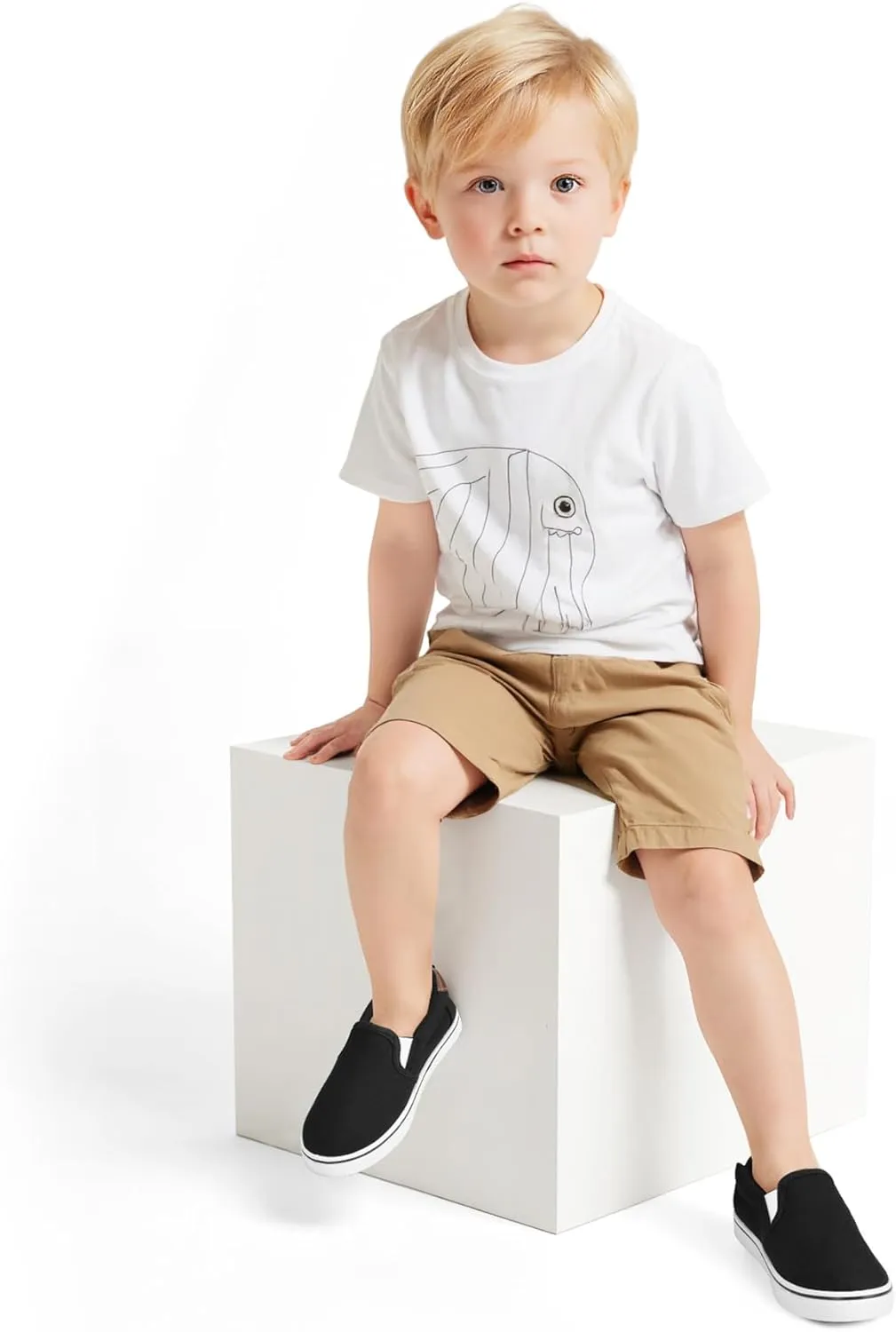 K KomForme Kids Shoes Toddlers Canvas Sneakers Slip on Walking Tennis Shoes for Boys Girls(Toddler/Little Kids/Big Kids)