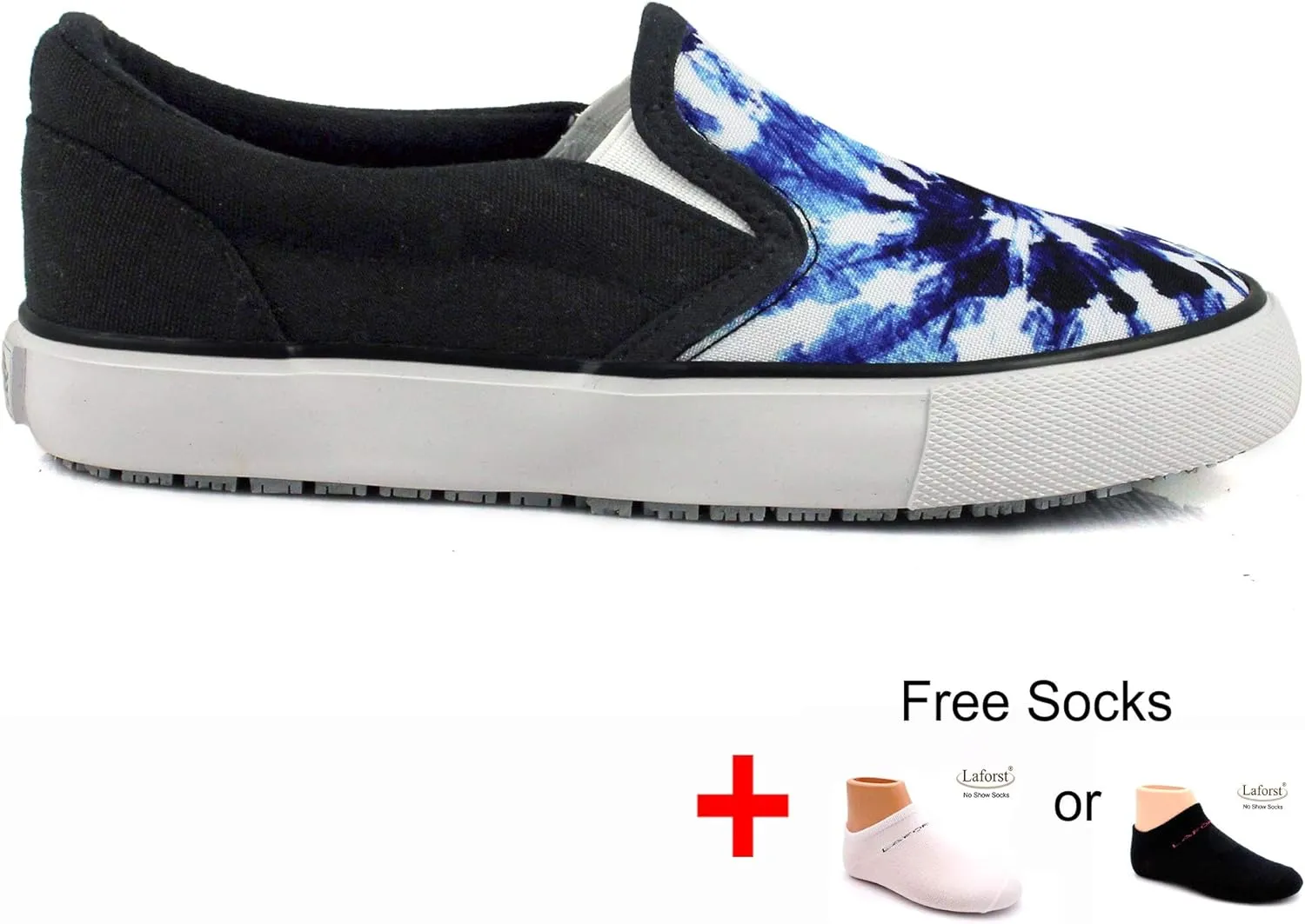 Laforst Toddler Little Kid Boys and Girls Classic Canvas Sneakers GP Tie Dye Unisex Slip On   Free Socks