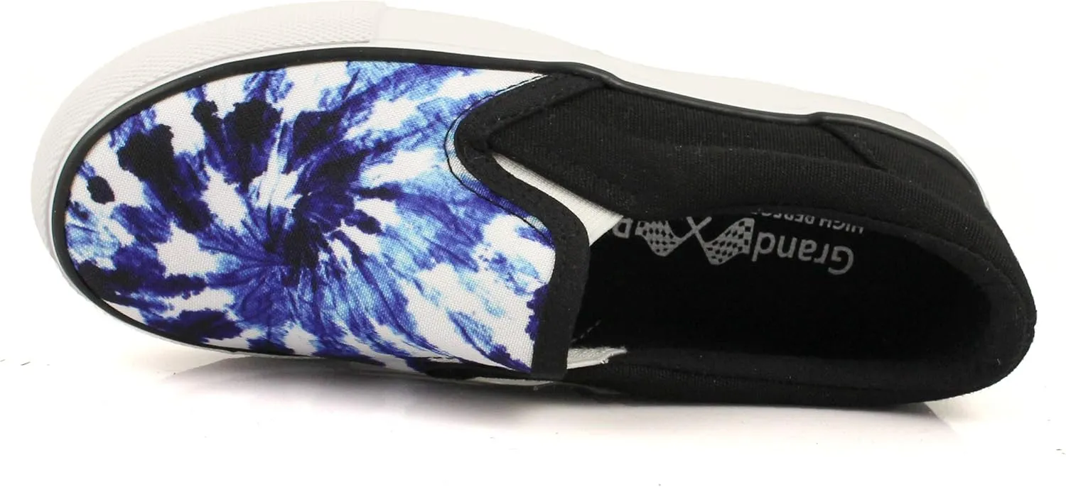 Laforst Toddler Little Kid Boys and Girls Classic Canvas Sneakers GP Tie Dye Unisex Slip On   Free Socks