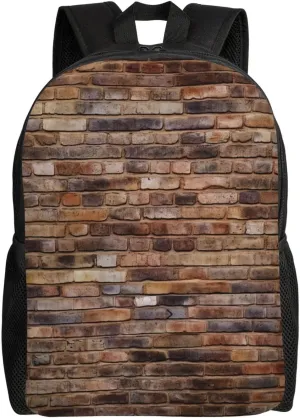 Laptop Backpack for Men Women Carry On Backpack Brick wall Backpack Lightweight Travel Bag Casual Daypack
