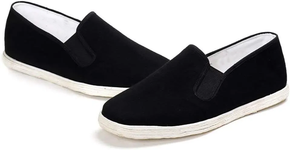 Lazutom Unisex Old Beijing Martial Art Kung Fu Tai Chi Cotton Sole Canvas Shoes