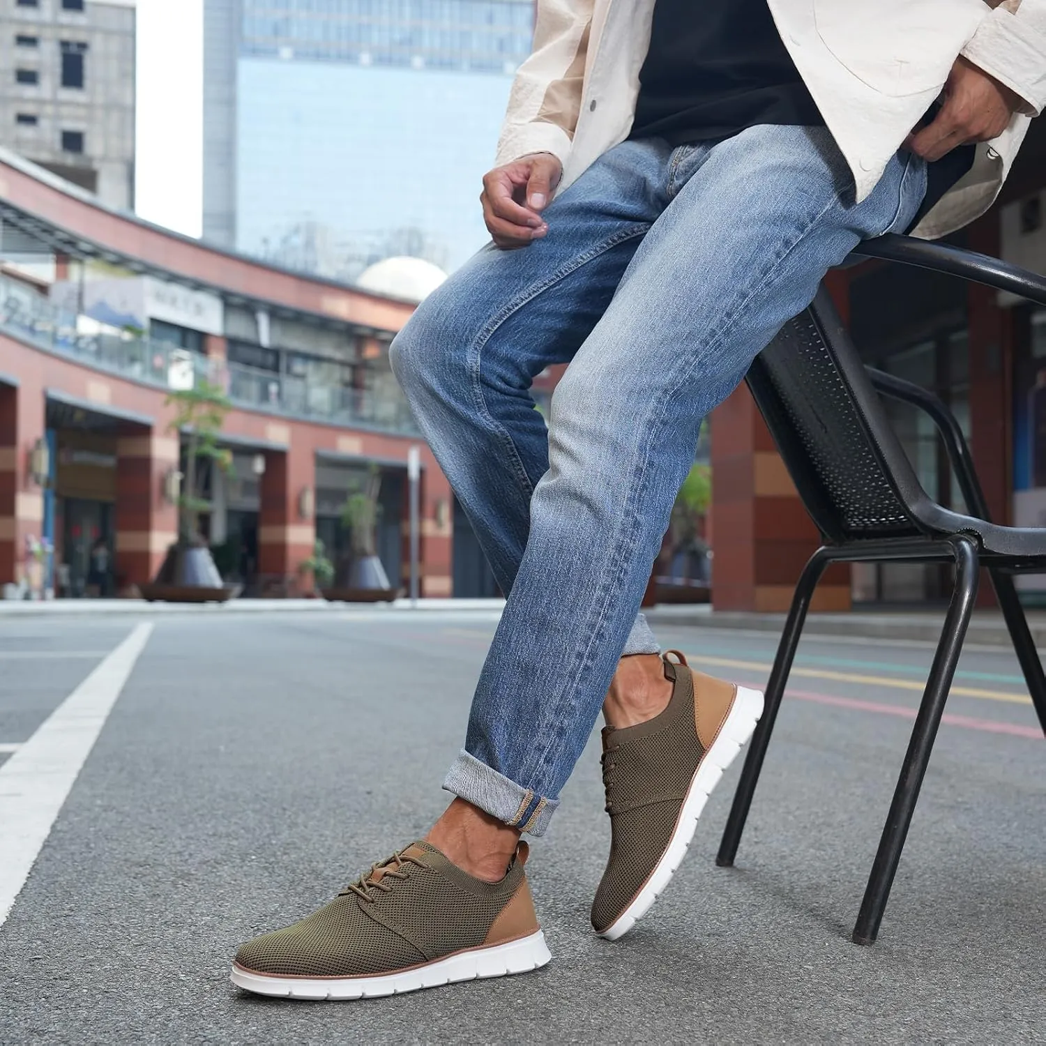 LEZTA Men's Casual Dress Shoes Sneakers Business Lightweight Oxfords Arch Support Walking