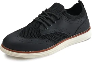 LEZTA Men's Casual Dress Sneakers Business Lightweight Oxfords Arch Support Walking Shoes for Men