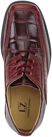 LIBERTYZENO Boys Crocodile Print & Plain Genuine Leather Kids & Toddlers Oxford Dress Shoes for Easter Gift