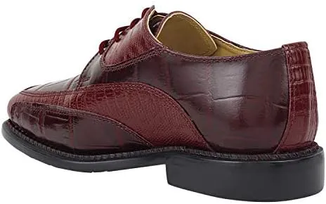 LIBERTYZENO Boys Crocodile Print & Plain Genuine Leather Kids & Toddlers Oxford Dress Shoes for Easter Gift