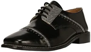LIBERTYZENO Boys Crocodile Print & Plain Genuine Leather Kids & Toddlers Oxford Dress Shoes for Easter Gift