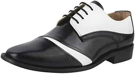 LIBERTYZENO Mens Wingtip Brogue Genuine Leather Adults Lace Up Oxford Dress Shoes for Easter Gift LS-1105