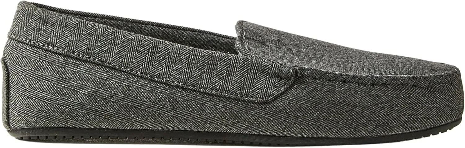 Marks & Spencer Men's Herringbone Moccasin Slippers