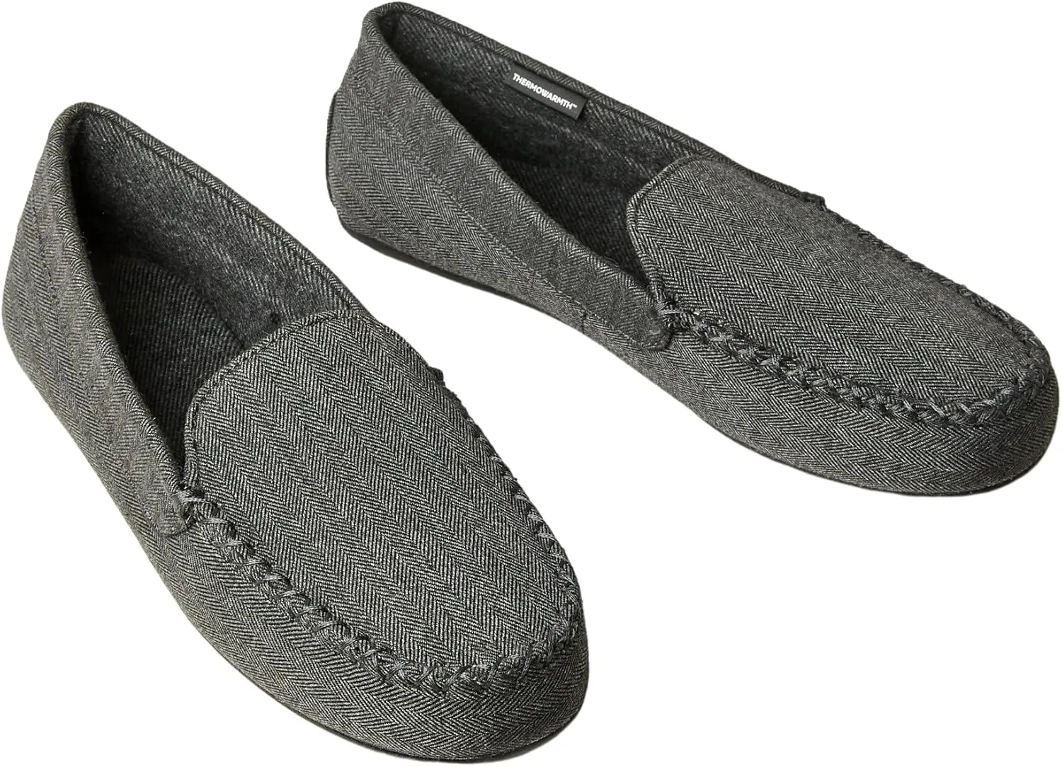 Marks & Spencer Men's Herringbone Moccasin Slippers