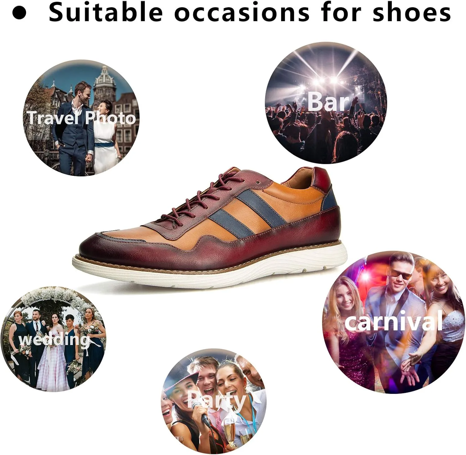 Meijiana Men's Oxford Shoes Casual Shoes for Men Casual Dress Shoes for Men