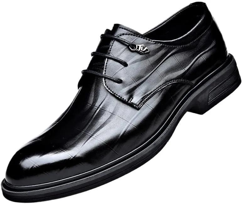 Men's Brogue Oxfords Shoes Mens Classic Lace-up Formal Leather Dress Shoes