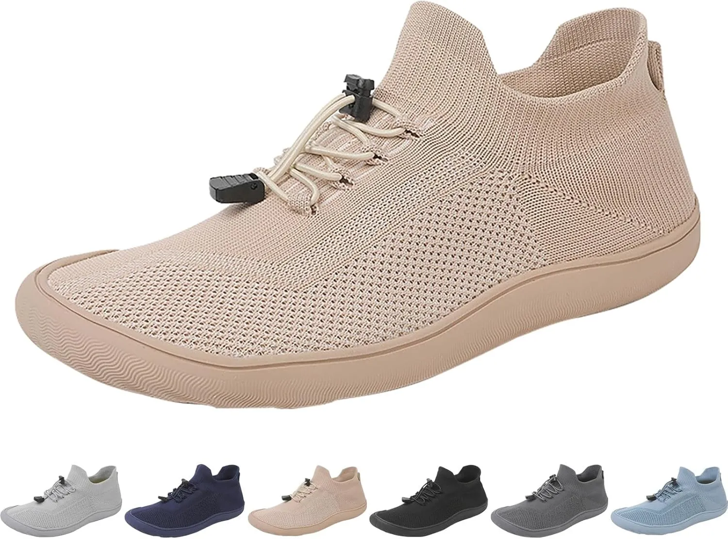 Men's Casual Dress Oxfords Shoes Breathable Knit Non Slip Work Shoes Women Wide Casual Dress Shoes Walking Sneakers Brown Tennis Shoe Loafers Casual Slip On