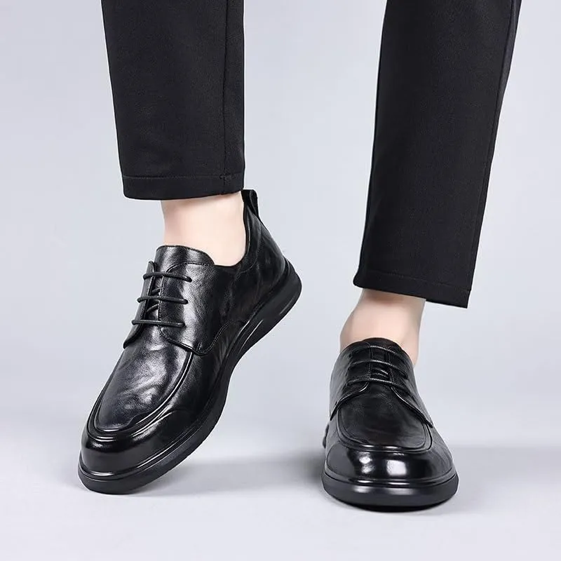 Men's Classic Business Lace Up Dress Shoes Fashion Casual Pointed-Toe Formal Oxfords Shoes Casual Business Wingtip Brogue for Men