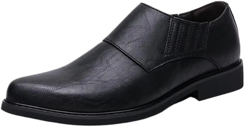 Mens Classic Formal Oxford Shoes Patent Leather Tuxedo Wedding Business Dress Shoes Pointed Toe Slip On Non Slip Elegant Comfortable Stylish Formal Party