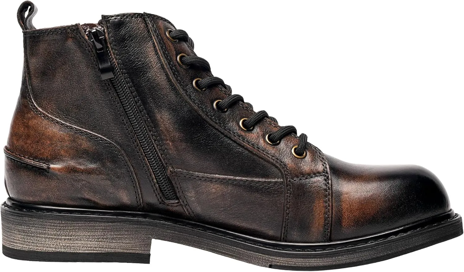 Men's Dress Casual Slip-on Chelsea Boots Genuine Leather Oxford Ankle Boot