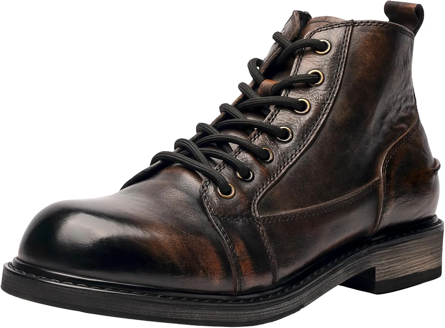 Men's Dress Casual Slip-on Chelsea Boots Genuine Leather Oxford Ankle Boot