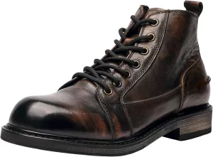 Men's Dress Casual Slip-on Chelsea Boots Genuine Leather Oxford Ankle Boot