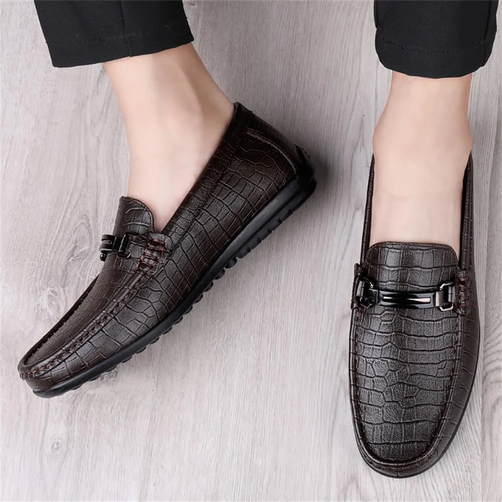 Men's Driving Moccasins Dress Shoes Genuine Leather Casual Slip On Breathable Penny Loafers for Men