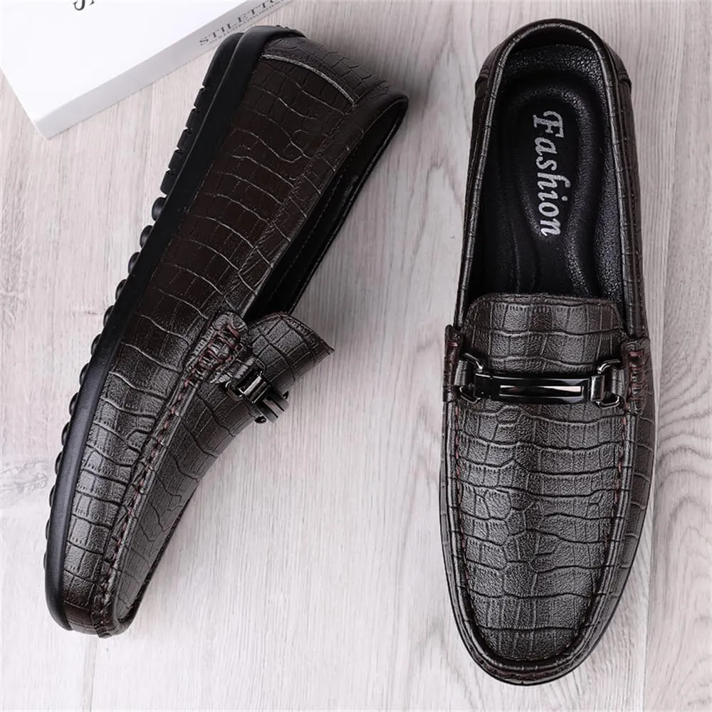 Men's Driving Moccasins Dress Shoes Genuine Leather Casual Slip On Breathable Penny Loafers for Men