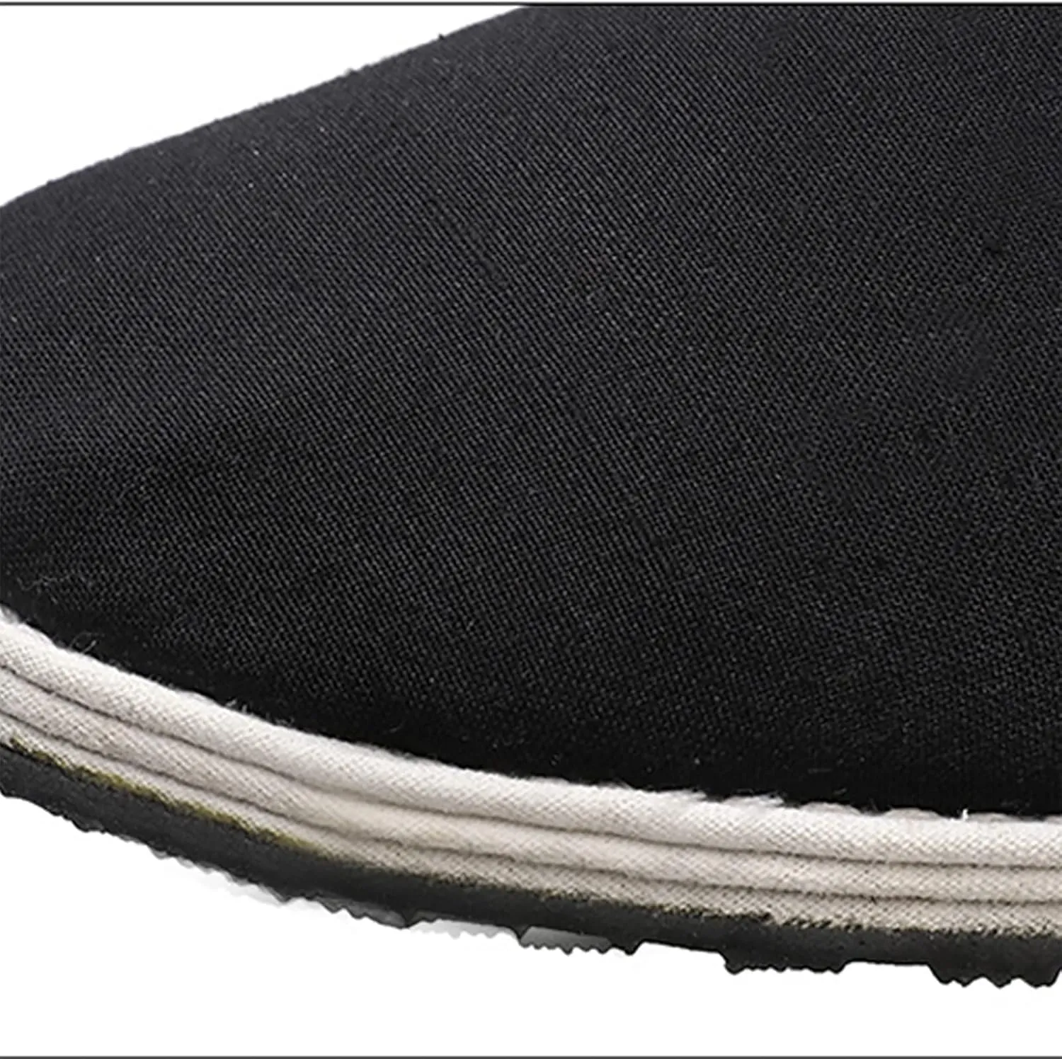 Men's Wide Slip-On Shoes Chinese Martial Arts Tai-Chi Old Beijing Kung Fu Canvas Flat Shoes, Soft Breathable Aesthetics Rubber Soled Slippers, Have A History of Thousands of Years