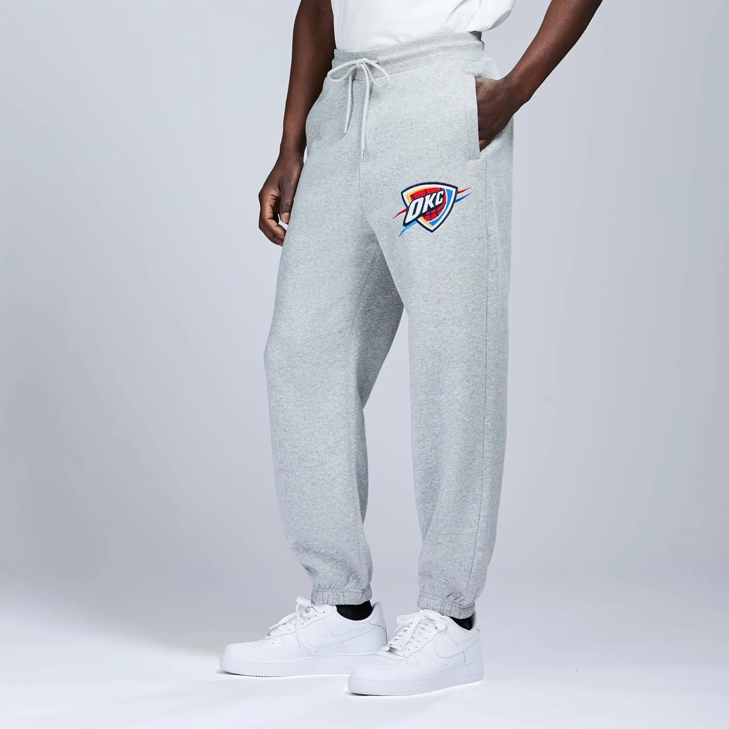 Men's X NBA Officially Licensed Casual Jogger Fleece Sweatpants with Pockets