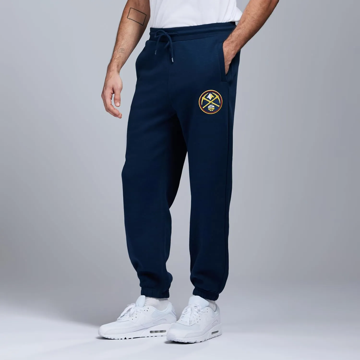 Men's X NBA Officially Licensed Casual Jogger Fleece Sweatpants with Pockets