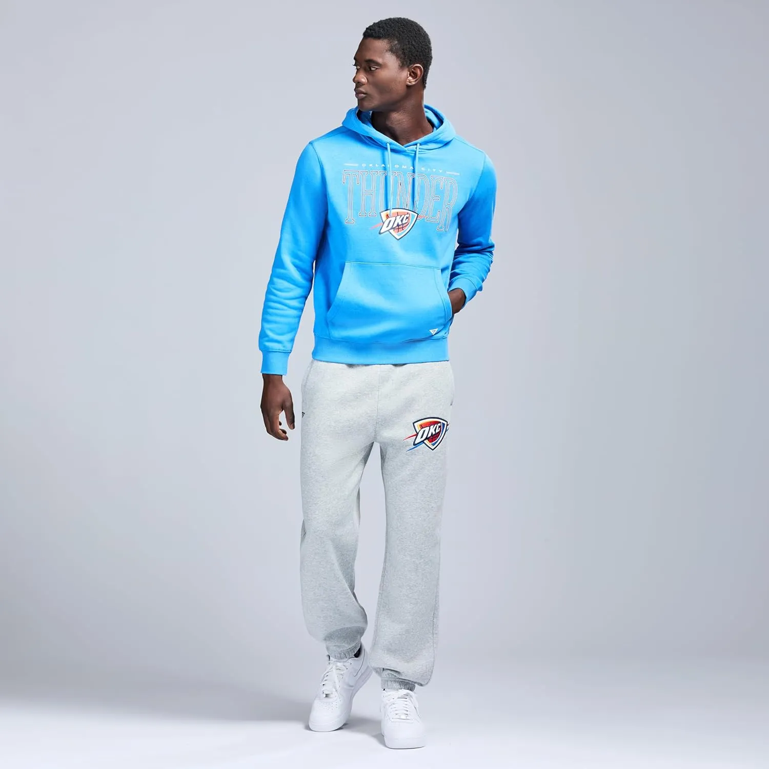 Men's X NBA Officially Licensed Casual Jogger Fleece Sweatpants with Pockets