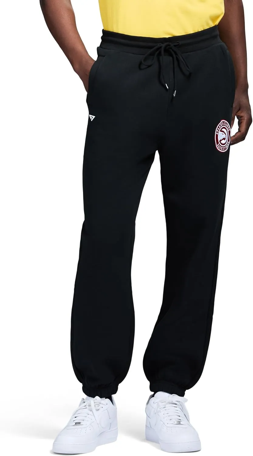 Men's X NBA Officially Licensed Casual Jogger Fleece Sweatpants with Pockets