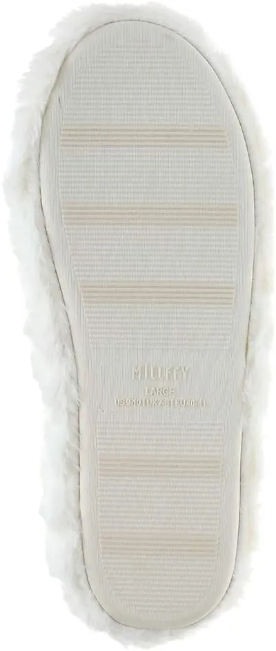 Millffy Womens Mens Indoor Slippers Winter Warm Fuzzy Plush Fur Anti-Slip House Bedroom Slippers