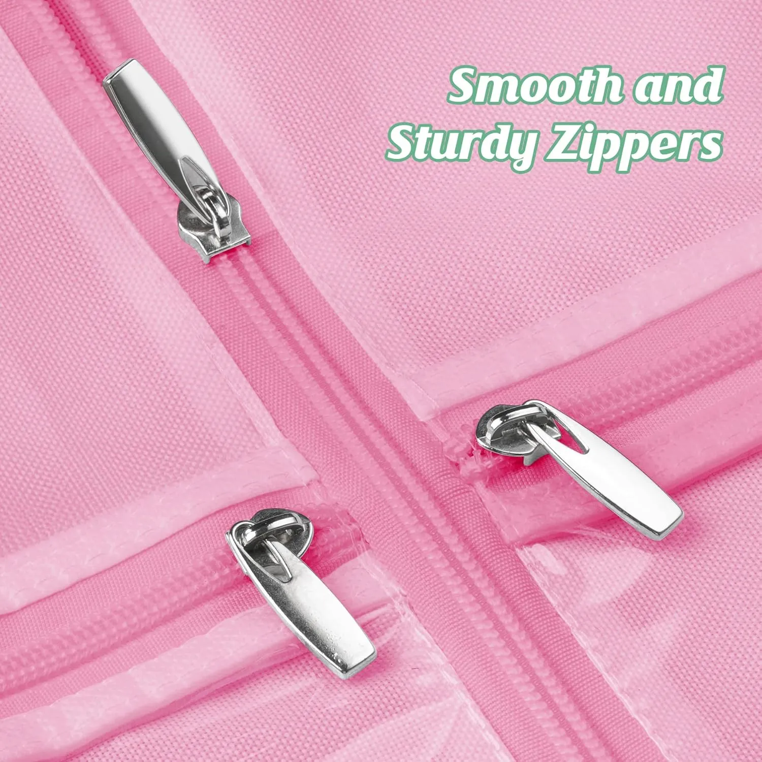 MISSLO Portable 65" Wedding Dress Garment Bag with Bride Tote Bag 8'' Gusseted Dress Bags for Gowns Long 4 Pockets Dress Cover for Women, Pink