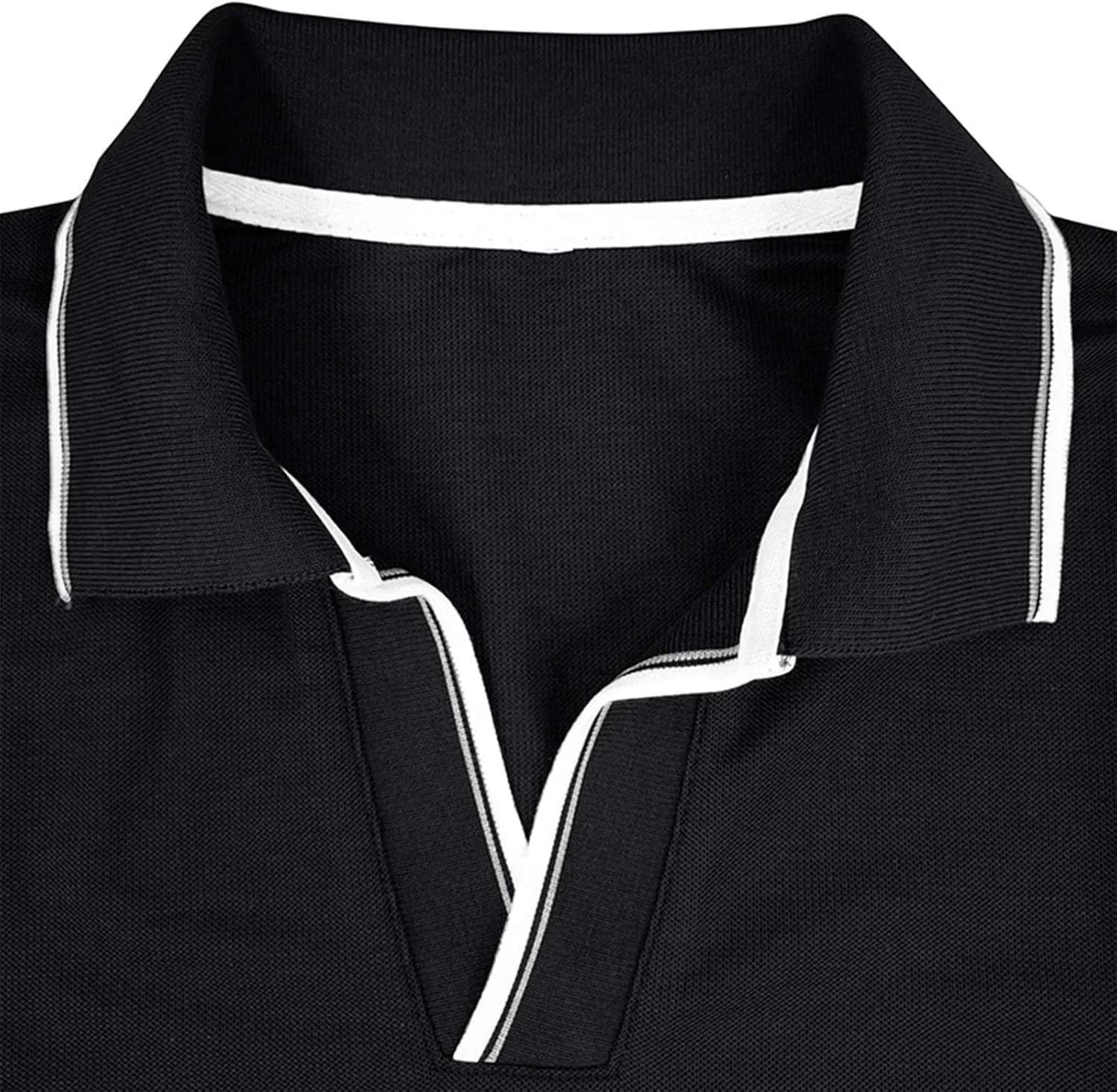 Muscularfit Long Sleeve Shirts for Men 2023 Fashion Solid Button Down Polo Shirts Casual Formal Work Collar Pullover T Shirt