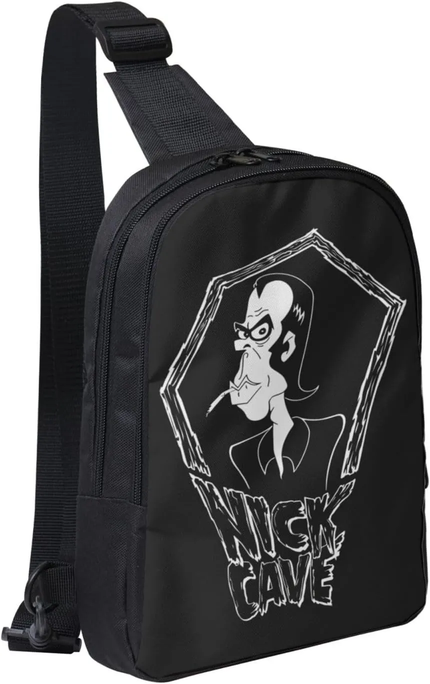 Nick Music Cave Crossbody Bag for Women Men Travel Small Shoulder Bags Waterproof Sling Backpack