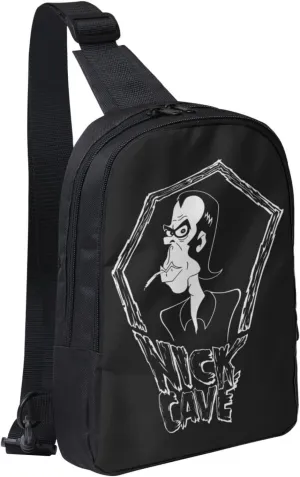 Nick Music Cave Crossbody Bag for Women Men Travel Small Shoulder Bags Waterproof Sling Backpack