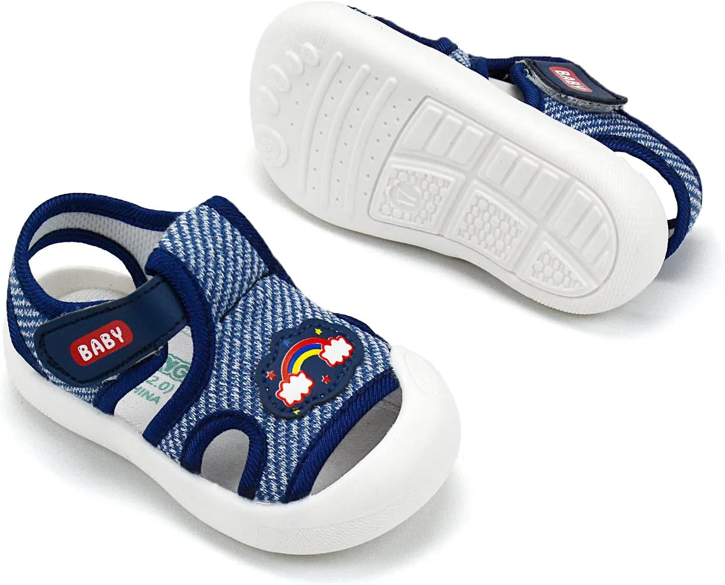OAISNIT Baby Girls Boys Sandals Summer Sneakers Non-Slip Lightweight Beach Water Shoes Toddler First Walkers