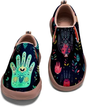Onehorse Women's Loafers Painted Travel Shoes Casual Slip-Ons Ladies Fashion Sneakers