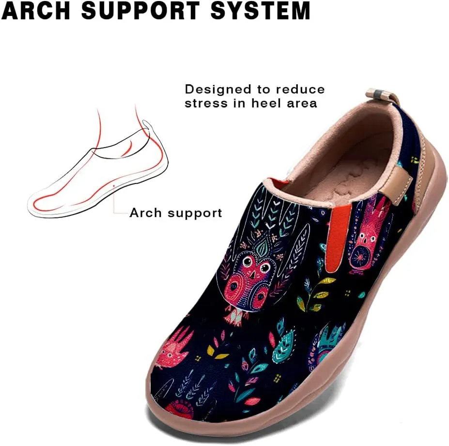 Onehorse Women's Loafers Painted Travel Shoes Casual Slip-Ons Ladies Fashion Sneakers