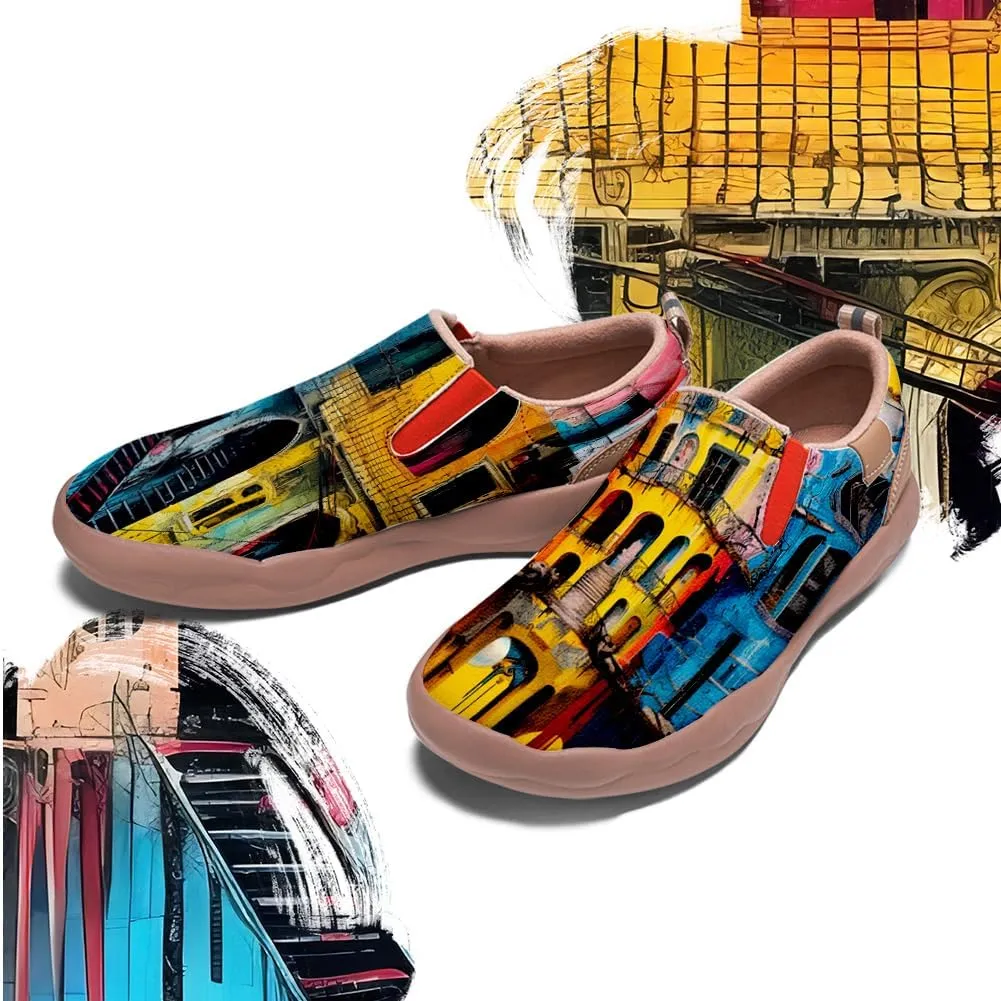 Onehorse Women's Loafers Painted Travel Shoes Casual Slip-Ons Ladies Fashion Sneakers