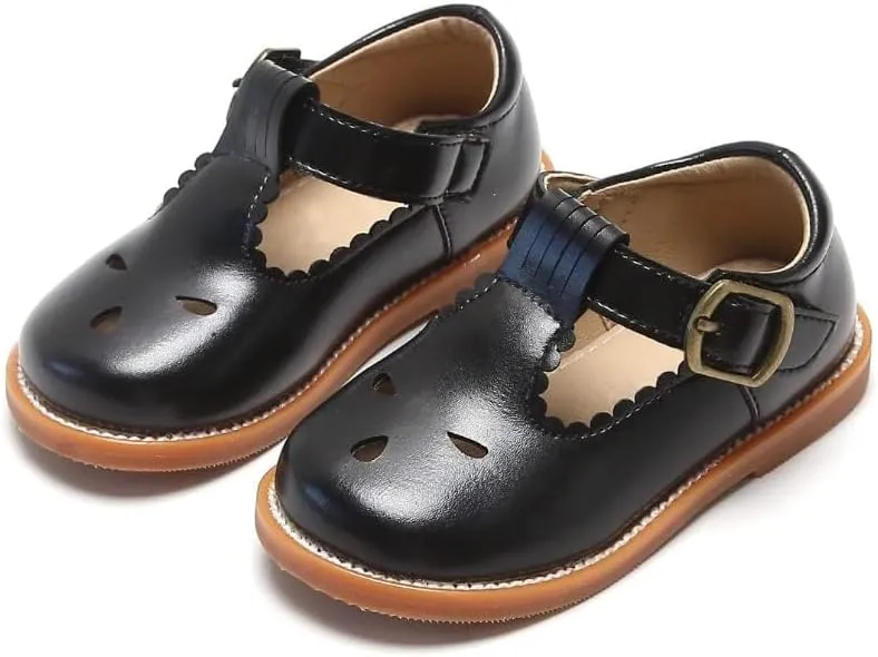 Otter MOMO Toddler/Little Girls Mary Jane Slip-on School Uniform Party Dress Shoes