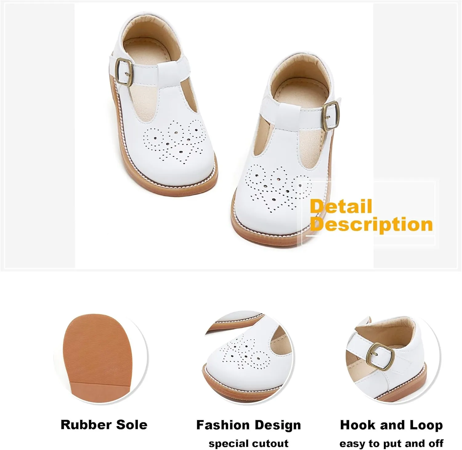 Otter MOMO Toddler/Little Girls Mary Jane Slip-on School Uniform Party Dress Shoes