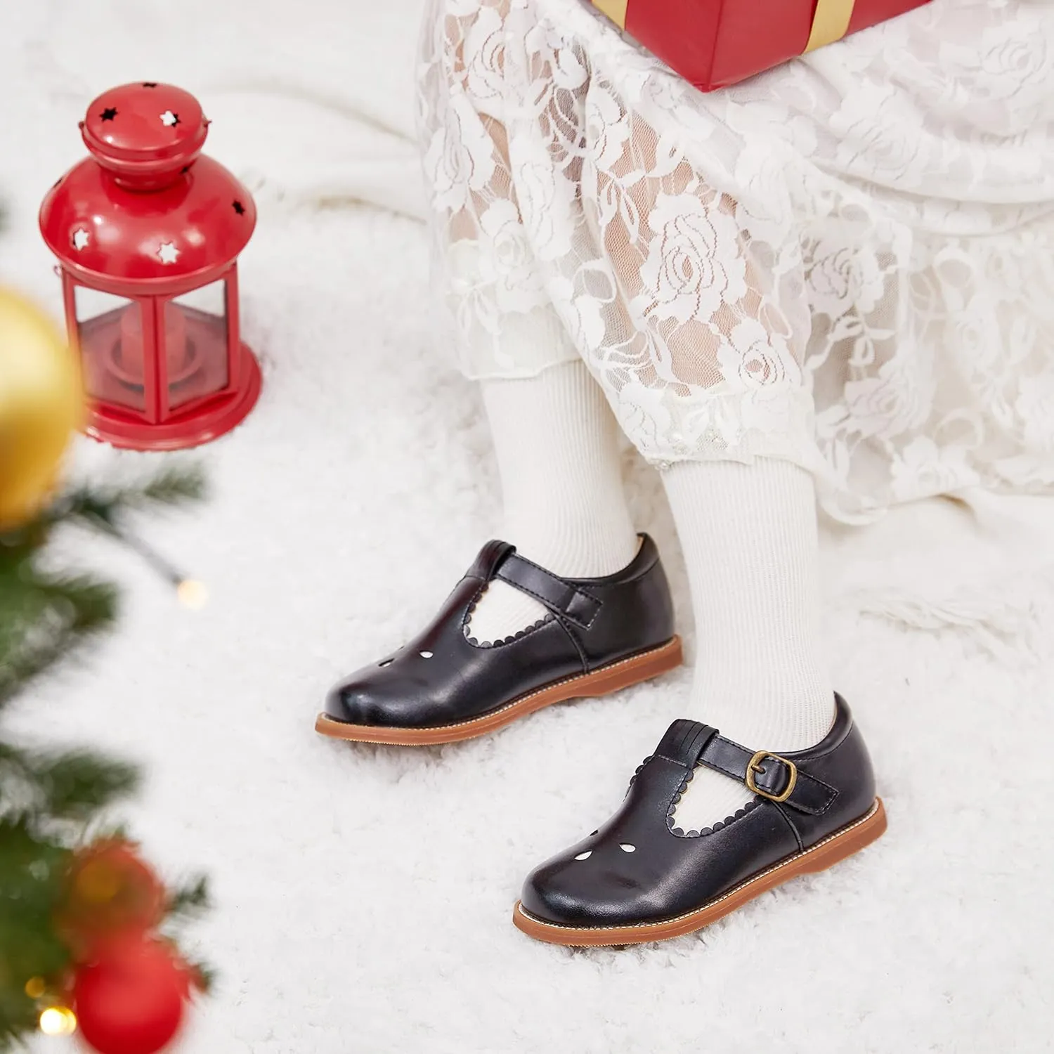 Otter MOMO Toddler/Little Girls Mary Jane Slip-on School Uniform Party Dress Shoes