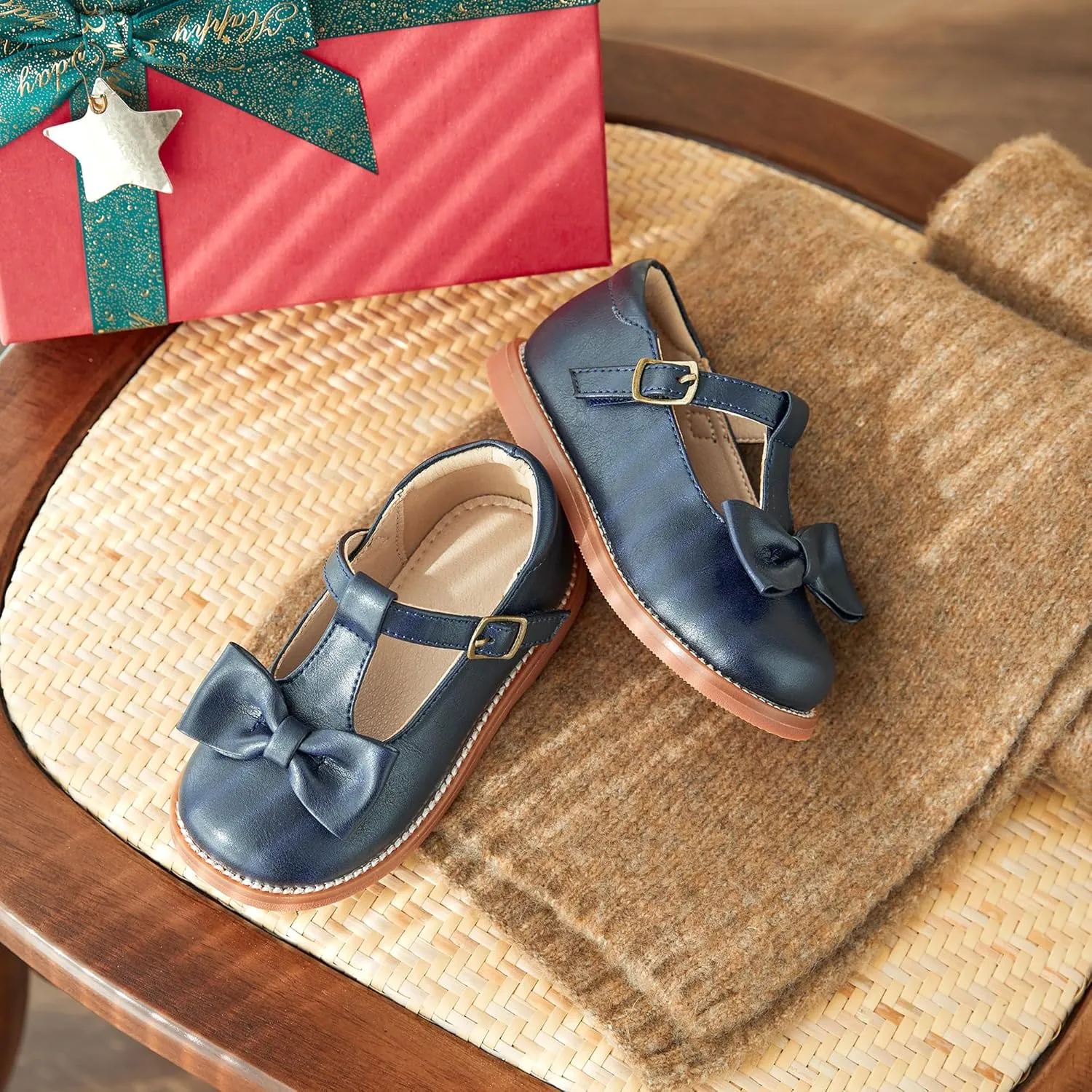 Otter MOMO Toddler/Little Girls Mary Jane Slip-on School Uniform Party Dress Shoes