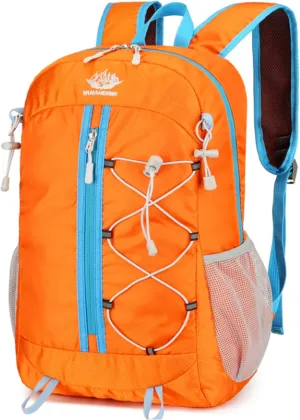 Outdoor Shoulder Bag, Oxford Cloth Mountaineering Riding Backpack, Ultralight Multifunctional Casual Collapsible Shoulder Bag (orange)