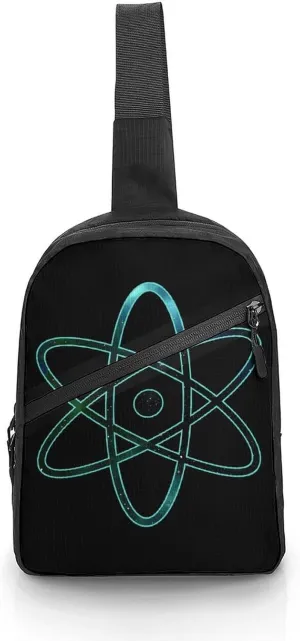 Physical Atom Stars Sky Spaces Chest Bag Foldable Crossbody Unisex Pack Travel Hiking Adjustable Shoulder Straps Sling Bags